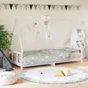 Vidaxl vidaXL Otroški posteljni okvir bel 90x200 cm borov les