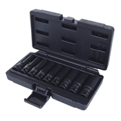 1/2 komplet natičnih ključev močnejše izvedbe. 9-delni. e10-e24 515.1050 ks tools