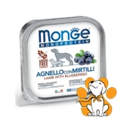 Monge Monoprotein Paté Lamb With Blueberries 150g, Pašteta Za Pse Sa Proteinima