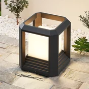 Lucande Lucidna LED svetilka na podstavku Serenella, antracit, kovina, 27cm - Sodobni - antracitna, bela