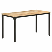 Greatstore Jedilna miza 140x70x76 cm robusten mangov les