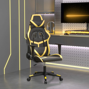 vidaXL Igraca stolica crno-zlatna od umjetne kože