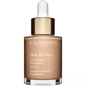 Clarins Face Make-Up Skin Illusion posvjetljujući hidratantni puder SPF 15 nijansa 108 Sand 30 ml