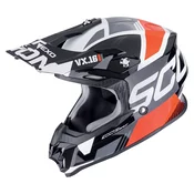 Scorpion VX-16 EVO AIR ANALOG motokros kaciga crno-crvena