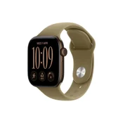 APPLE Watch Series 12 GPS 42mm Dark Bronze Aluminium Case with Olive Sport Band - S/M (MJEF4WF/A)