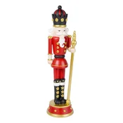 Novogodišnja figura vojnik, crvena, H.50cm RESINA 142425
