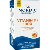 Vitamin D3, 1000 IU Orange- 120 softgels