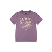 LEVIS ® Majica, sivkasto bež / ljubicasta / narancasta / crvena