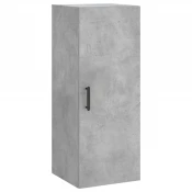 MAISON CHIC Stenska omarica - Zidna omarica betonsko siva 34,5x34x90 cm iu159, (22063132)