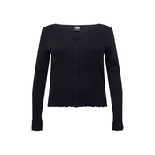 Womens cropped sweater - black