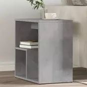 Vidaxl Stranska mizica 2 kosa betonsko siva 50x30x50 cm inženirski les
