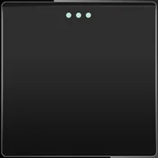 ELEKTRO SMART DESIGN LINE mehanicki modul za križni prekidac s fluorescentnom indikacijom, crni DL-86-1GMW-BK