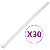 vidaXL Kanalice za kabele s kopcama O 30 mm 30 m PVC