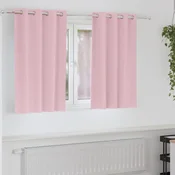 Zavjese za blackout s prstenovima 2 pcs Bebina roza