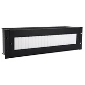 Lanview 3U 19 električni/DIN modul - črn, lanview-katalog-2024, RAX630BL