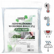 Garden Line AGROTKANINA 1,6 x 10 M POMLADNO BELE 17g *2074