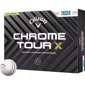 Golf žogice Callaway Chrome Tour X Triple Track, 12, Chrome Tour X