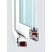 Okno Solid Elements ECO (1200x1200 mm, PVC, levo, brez kljuke)
