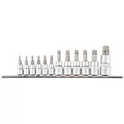 Podaljški za bite Torx 1/4, 3/8, 1/2 komplet 12 kosov 39D342