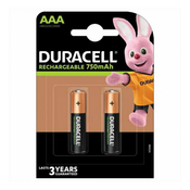 Duracell punjiva baterija AAA 750mAh (pak 2 kom)