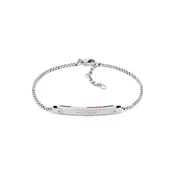 TOMMY HILFIGER Zapestnica LINEAR srebrna