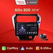 Junsun V1 Wireless Carplay 256GB 2 Din Android Auto Car Radio For SUZUKI Maruti Alto 800 2014 Multimedia Player GPS Autoradio