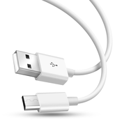 AVIZAR Polnilni kabel vrste Micro USB, hiter prenos in sinhronizacija, 1M - bel, (20633130)