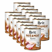 Konzerva Brit Paté & Meat Rabbit, 12x800 g