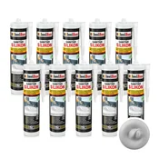 IsolBau Sanitarni silikon svetlo siv Sanitär Silikon 10 x 300ml