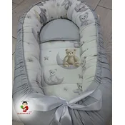 Bubamara037 Gnezdo za bebe Meda na mesecu, Sivo