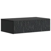 vidaXL Stenska stranska miza Črna 59 x 34,5 x 17 cm Inženirski les