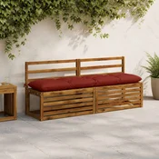 vidaXL Blazina za klop VIANEN 100% poliester Rdeča 170 x 40 x 12 cm
