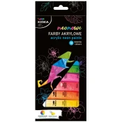 Akrilne boje Kidea - Neon, 12 boja