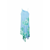 MANGO Ljetna haljina Philo, pastelno plava / zelena / bijela