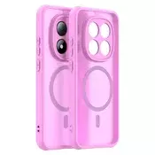 Hibridni ovitek HaloFrost II MagSafe za Xiaomi Redmi Note 15 Pro 5G - pink