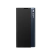 slomart Etui New Sleep Case ovitek z zgibnim pokrovom in stojalom za Samsung Galaxy S25 Edge - črno