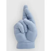 CandleHand Cross Fingers Baby Candle grey