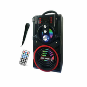 Bass Polska bluetooth zvočnik FM USB Karaoke 90W + daljinec