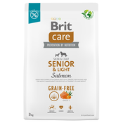 Brit Care Dog Grain-free Senior & Light losos & krompir - Varčno pakiranje: 2 x 3 kg
