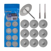 GEKO G81224 Set diamantnih plošč za brušenje in rezanje 40 mm 12 kos.