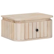 vidaXL Ročno izdelana nočna omarica Bela 40 x 30 x 20 cm