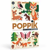 Poppik Edukativni poster s nalepnicama Otkrica: Šuma 3+