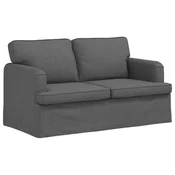 Vidaxl Kavč Temno siva 144 x 80 x 85 cm blago