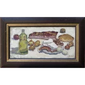 Trpeza, Ulje na platnu, 27 x 54 cm