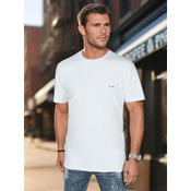 T-shirt damski z haftem biały Dstreet