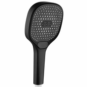 Inter Ceramic Tuš rucica pravokutna, 3 funkcije, 12 cm, Crna