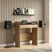 vidaXL DJ miza Artisan hrast 82 x 45 x 102 cm Inženirski les