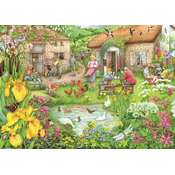 Ravensburger Puzzle Kmečka kavarna v dolini 1000 kosov