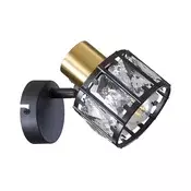 Zidna lampa ZAHARA 1xE27/10W/230V crna
