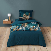 Petrolej zelena pamucna posteljina za krevet za jednu osobu 140x200 cm Alianor – douceur dintérieur